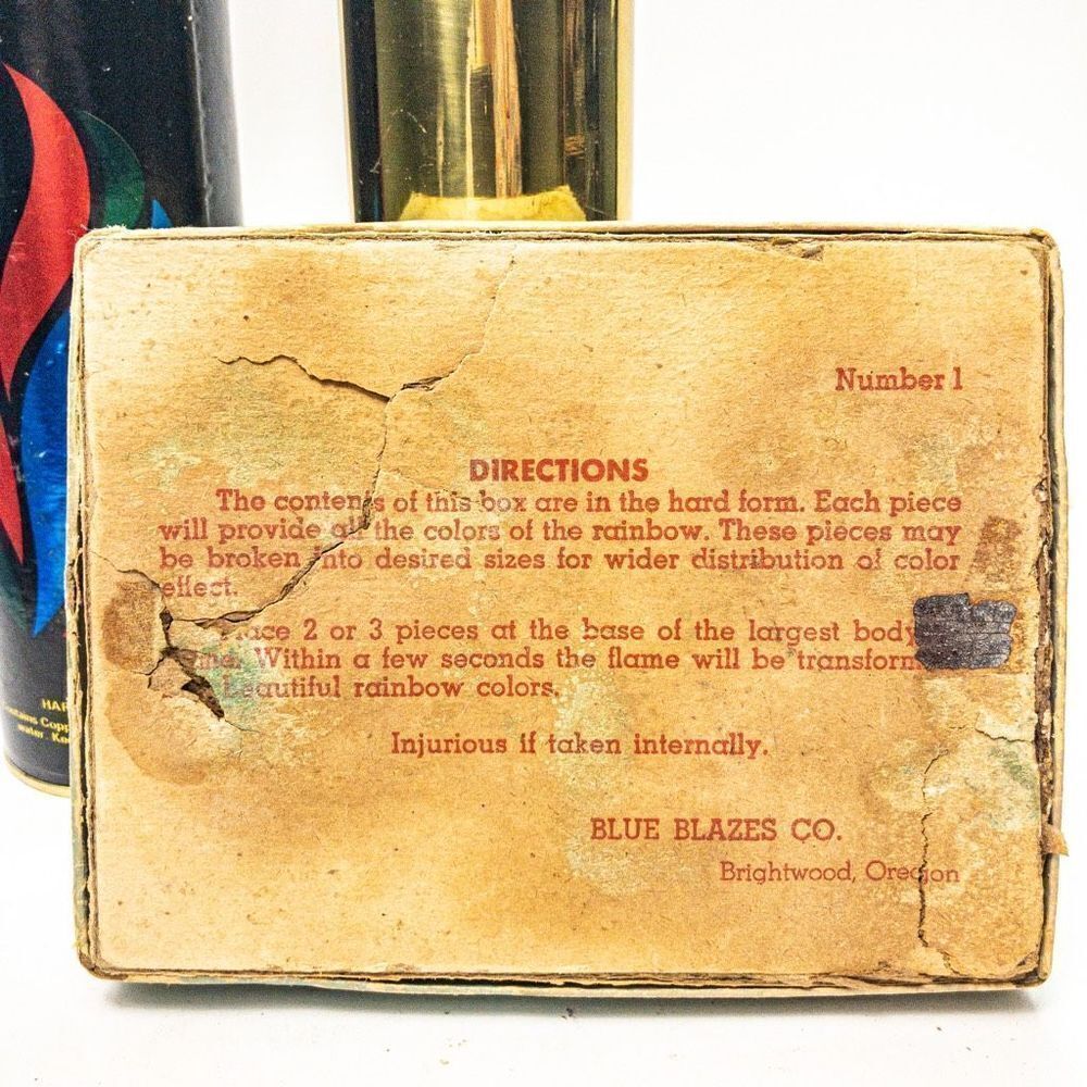 Pyromaniac Bundle: NIB Extra-Long Hearth Matches, Brass Match Holder, - Picture 5 of 10